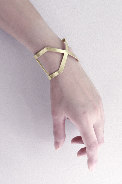 X Brass Cuff