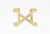 X Brass Cuff